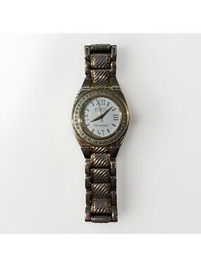 Beautiful Ecclissi Sterling Silver Two-Tone Luxury Timepiece